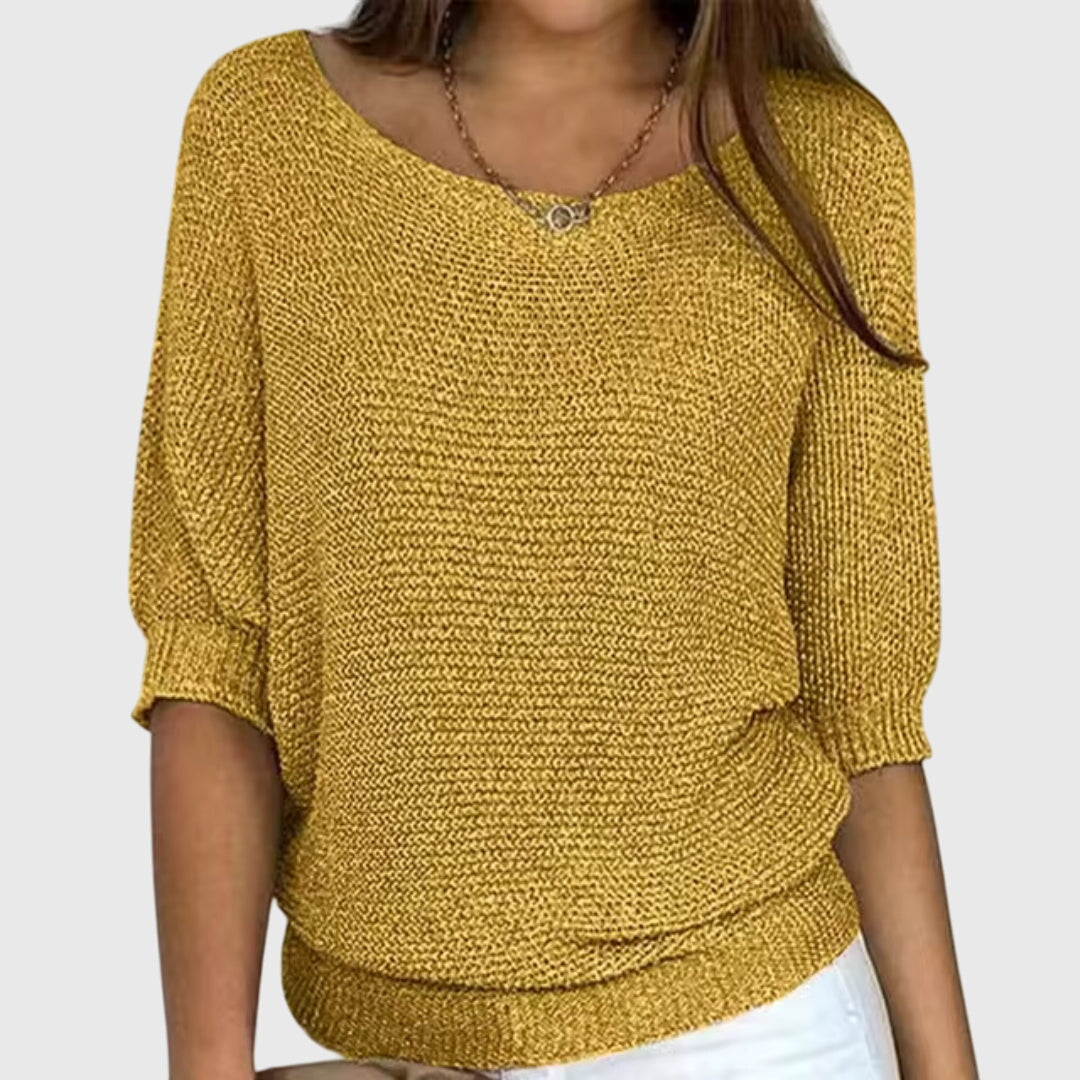 Grace | Relaxed Boat-Neck Sweater