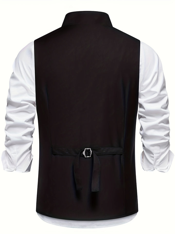 Sebastian | Slant-Button Half-Notch Waistcoat