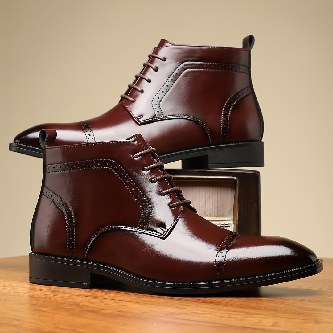 Harlan | Cap-Toe Ankle Boots