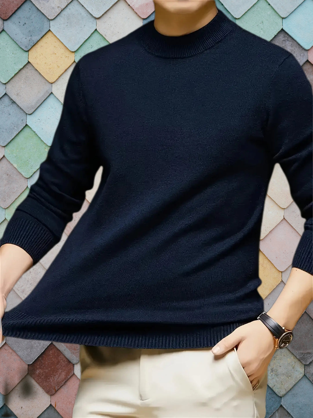 Emmett | Refined Mock Neck Sweater