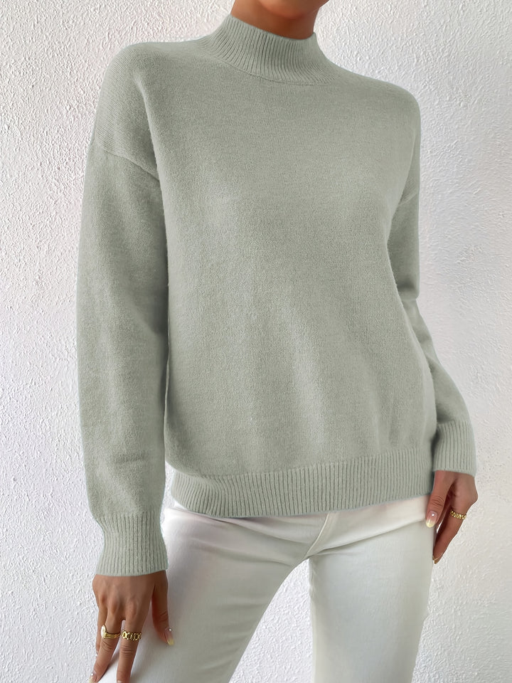 Sloane | Relaxed Mock Neck Jumper