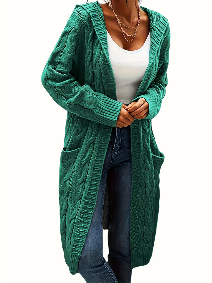 Rosanna | Longline Cable-Knit Cardigan
