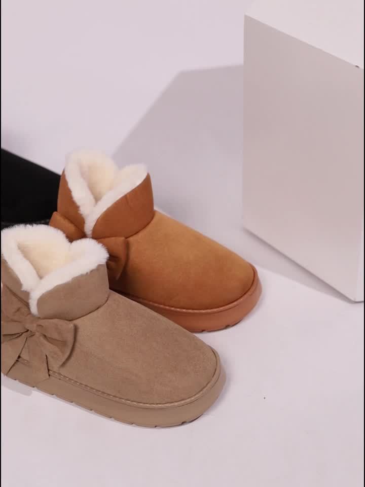 Marnie | Cosy Bow-Detail Ankle Boots
