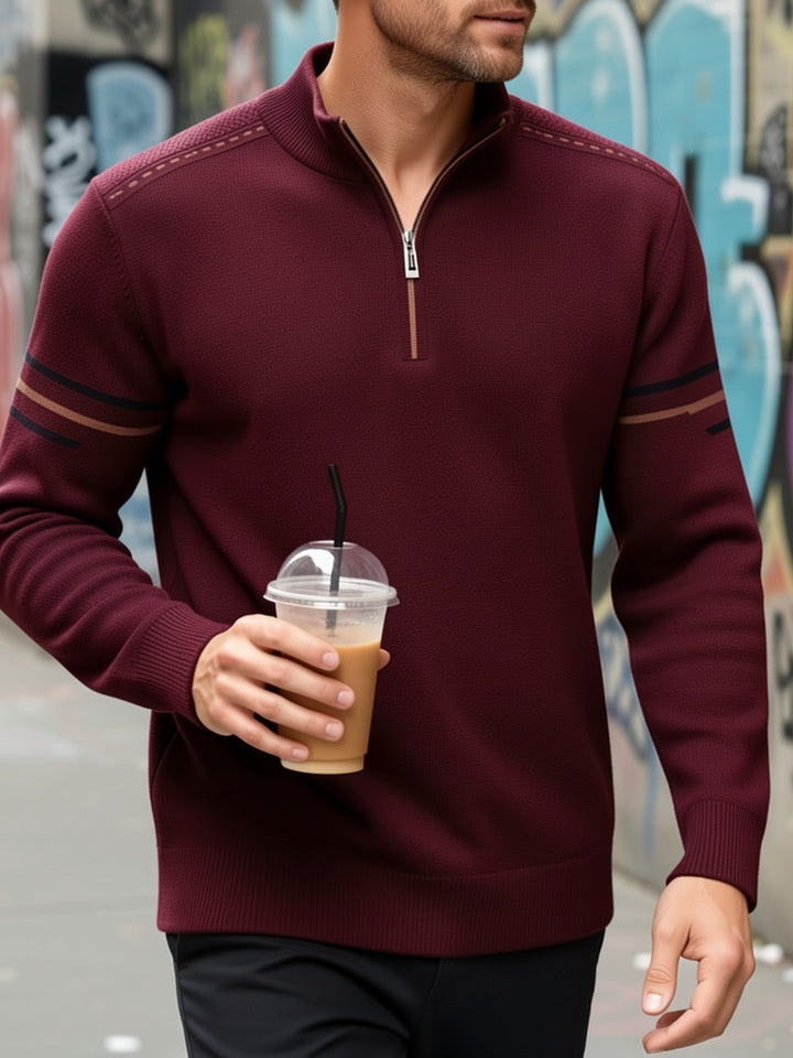 Conrad | Zip-Neck Knit Jumper