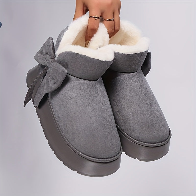 Marnie | Cosy Bow-Detail Ankle Boots