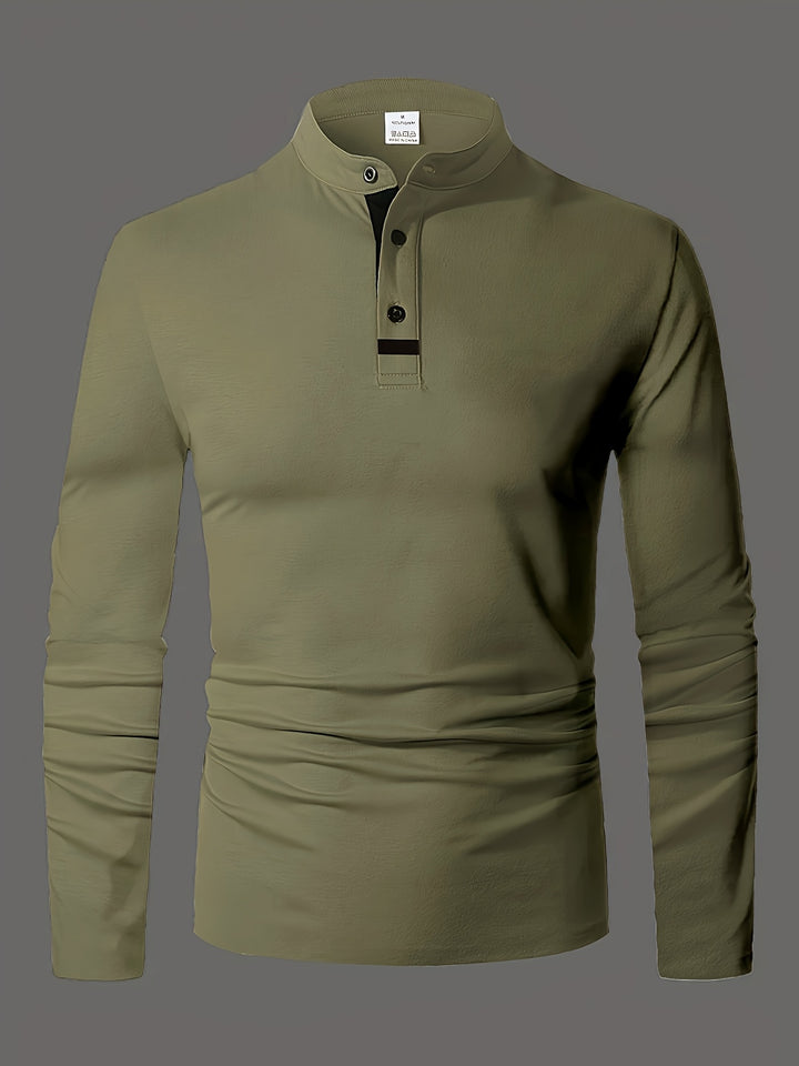 Clayton | Refined Long-Sleeve Polo Shirt