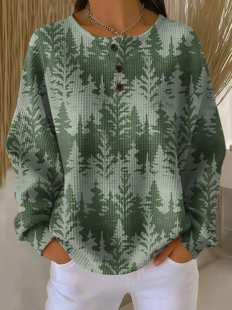 Lorelei | Christmas Forest Henley Top