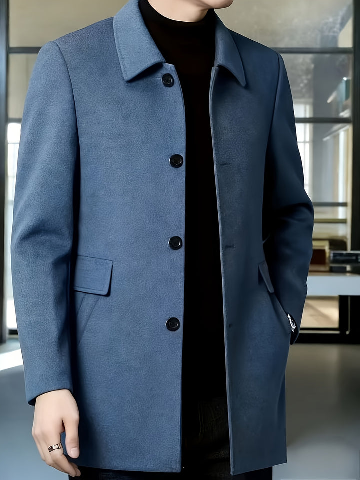 Harlan | Refined Single-Breasted Overcoat