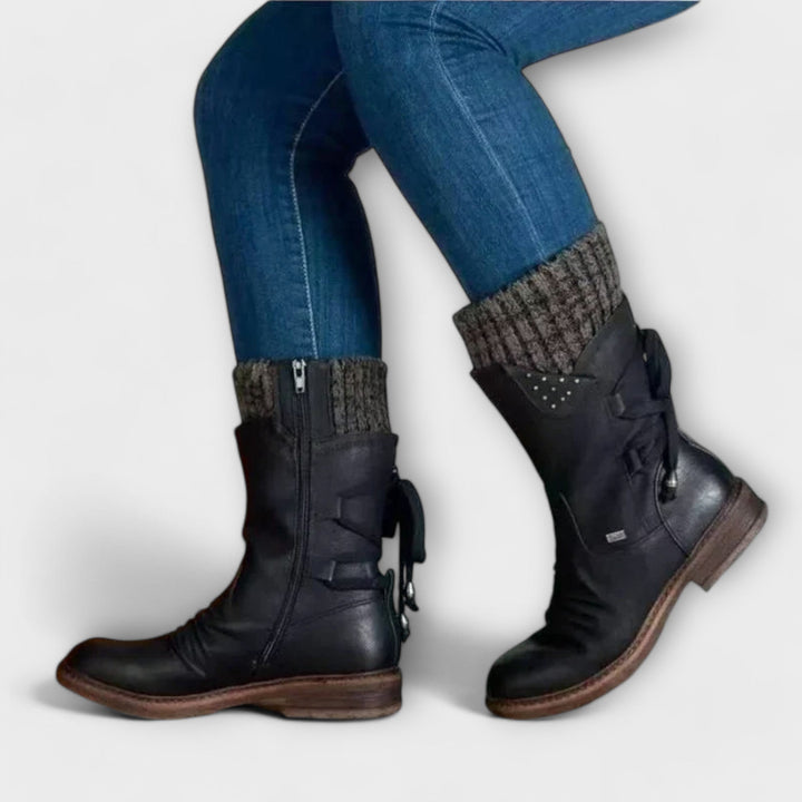 Lena | Cosy Cuffed Mid-Calf Boots