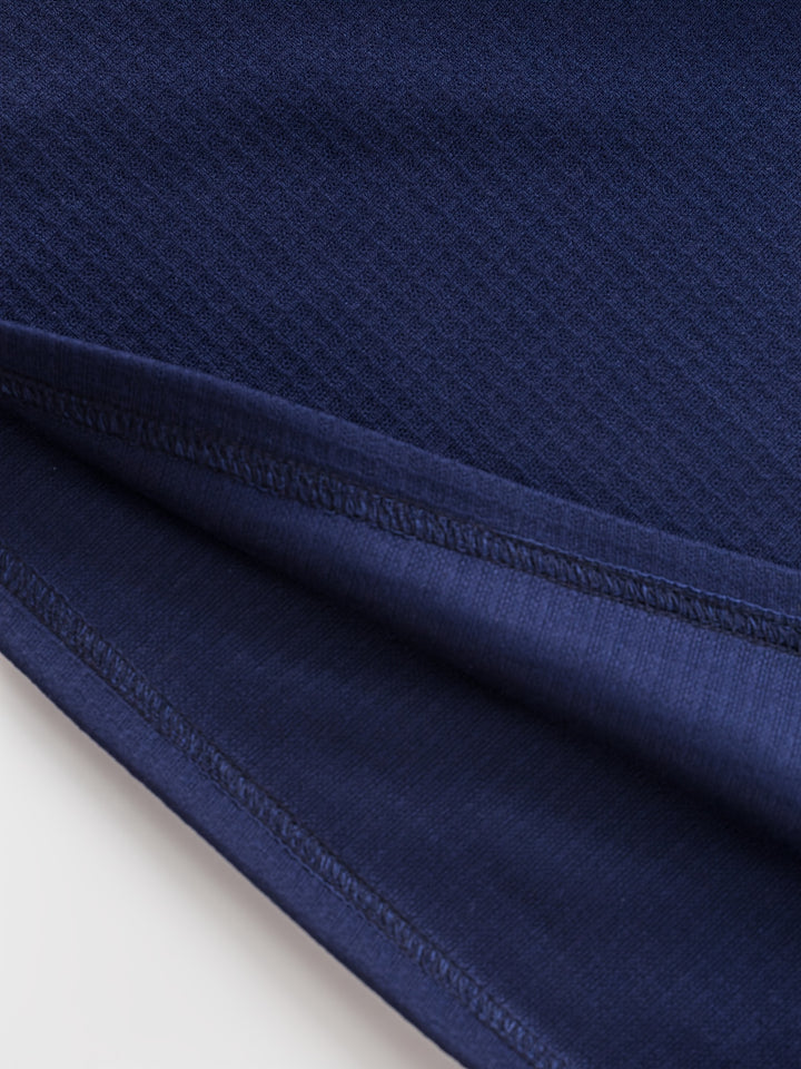 Bryce | Textured Contrast Henley Shirt