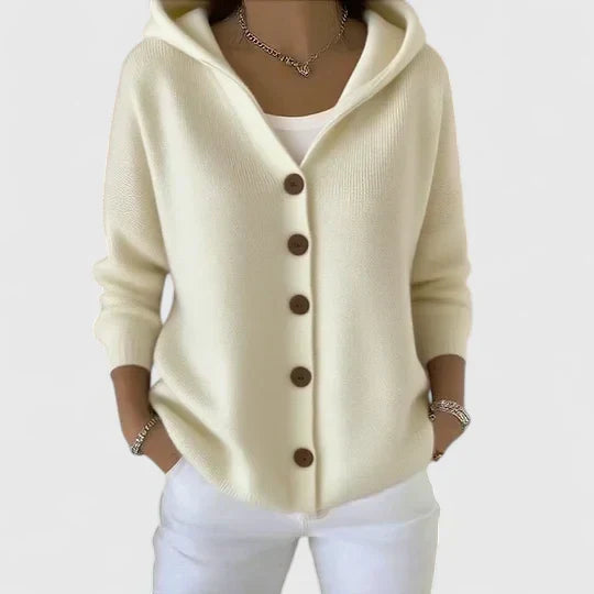 Selina | Hooded Button-Front Cardigan