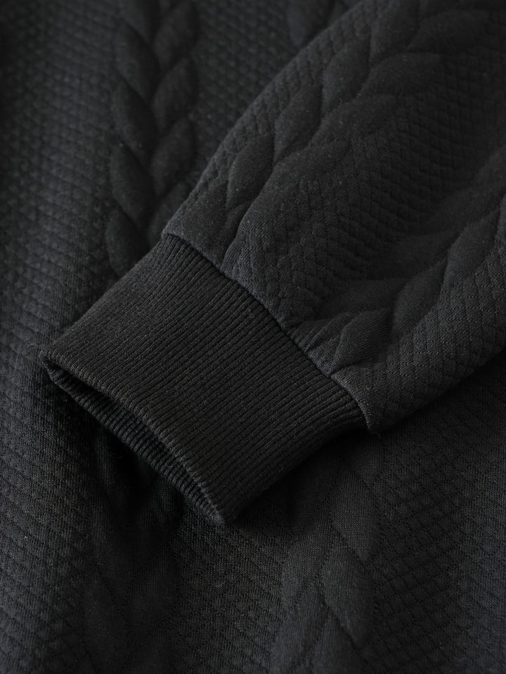 Harvey | Textured Half-Zip Pullover