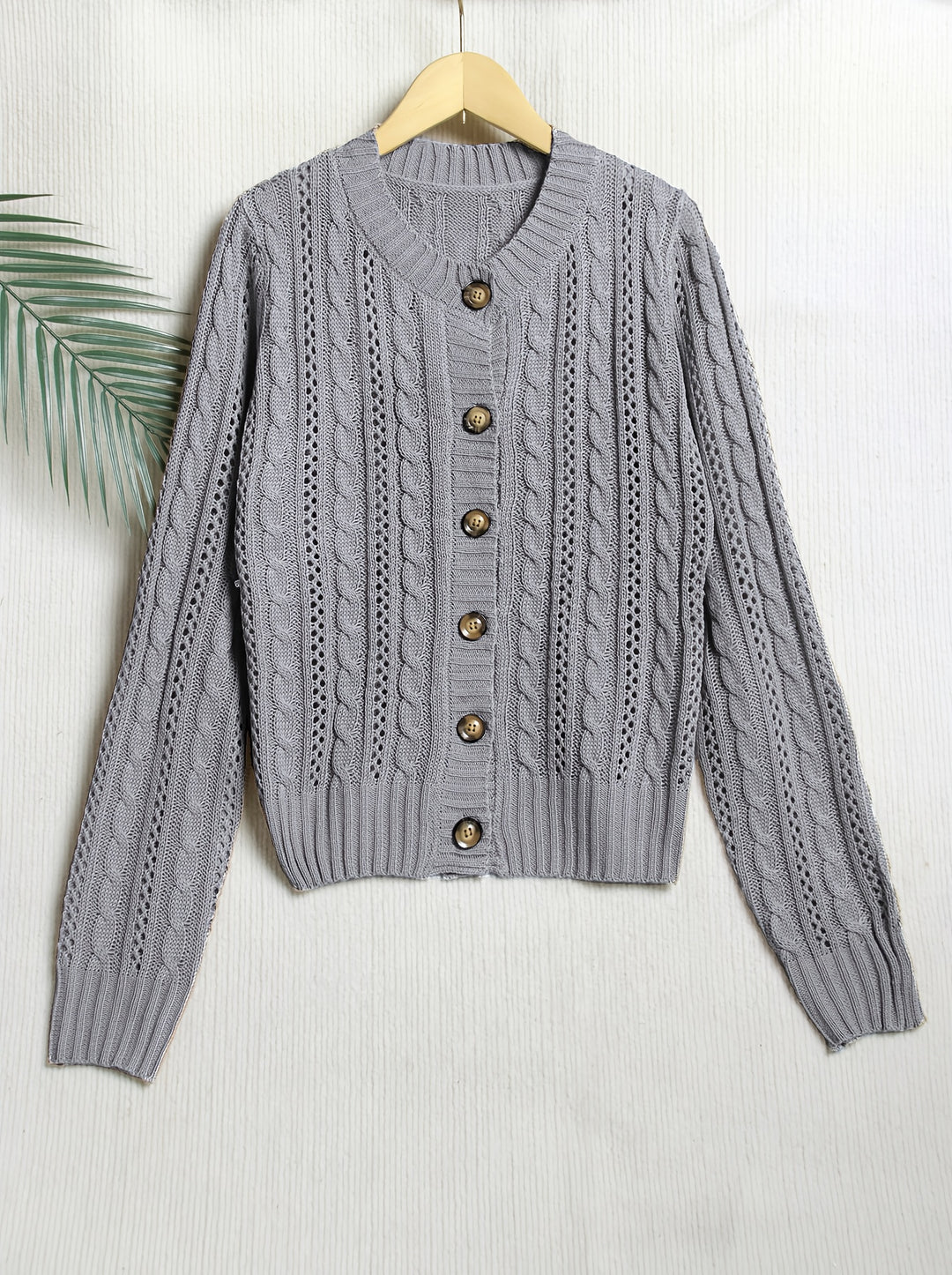 Eloise | Cable-Knit Button Cardigan