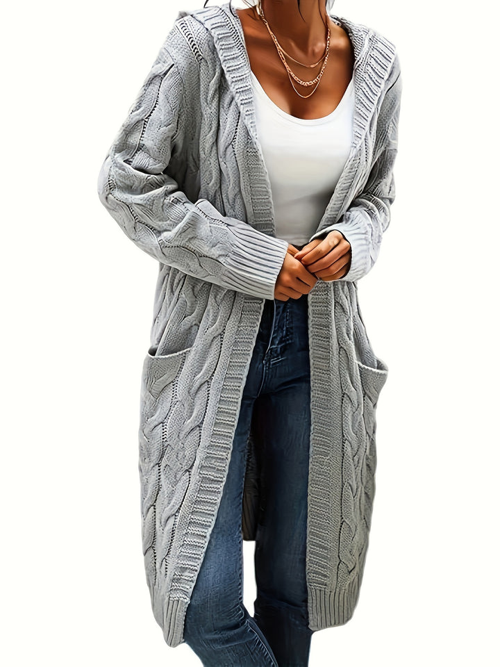 Rosanna | Longline Cable-Knit Cardigan