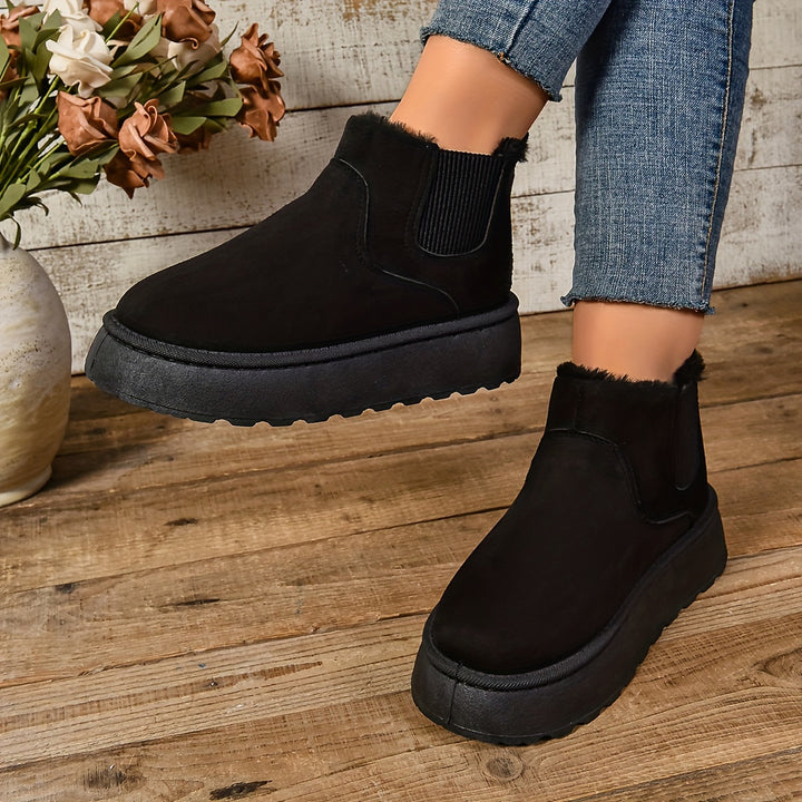 Hazel | Cosy Platform Ankle Boots