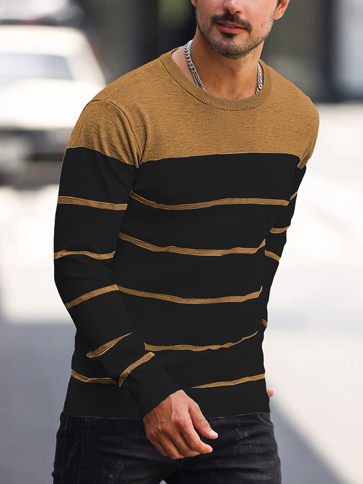 Harrison | Colour-Block Striped Sweater