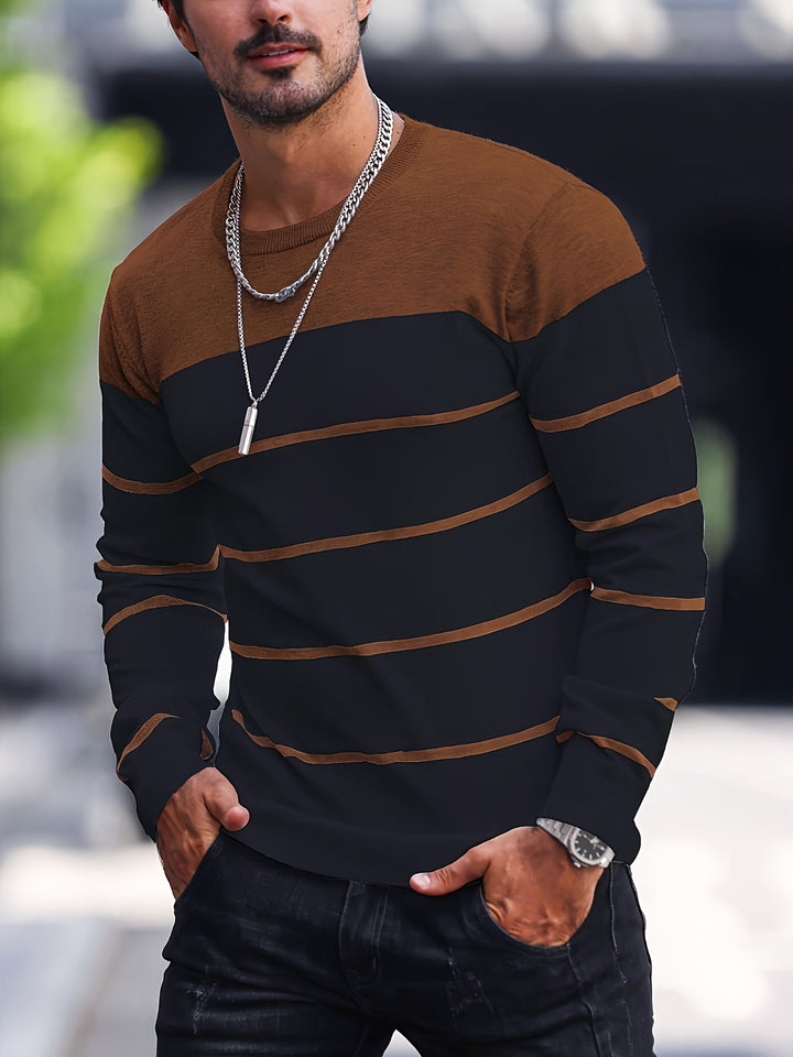 Harrison | Colour-Block Striped Sweater