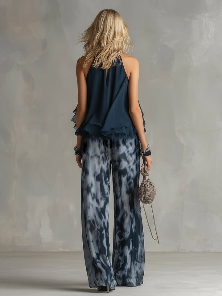 Wren | Flowing High-Neck Two-Piece Set