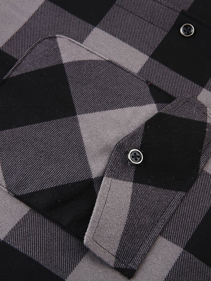 Reuben | Hooded Checked Shirt Jacket