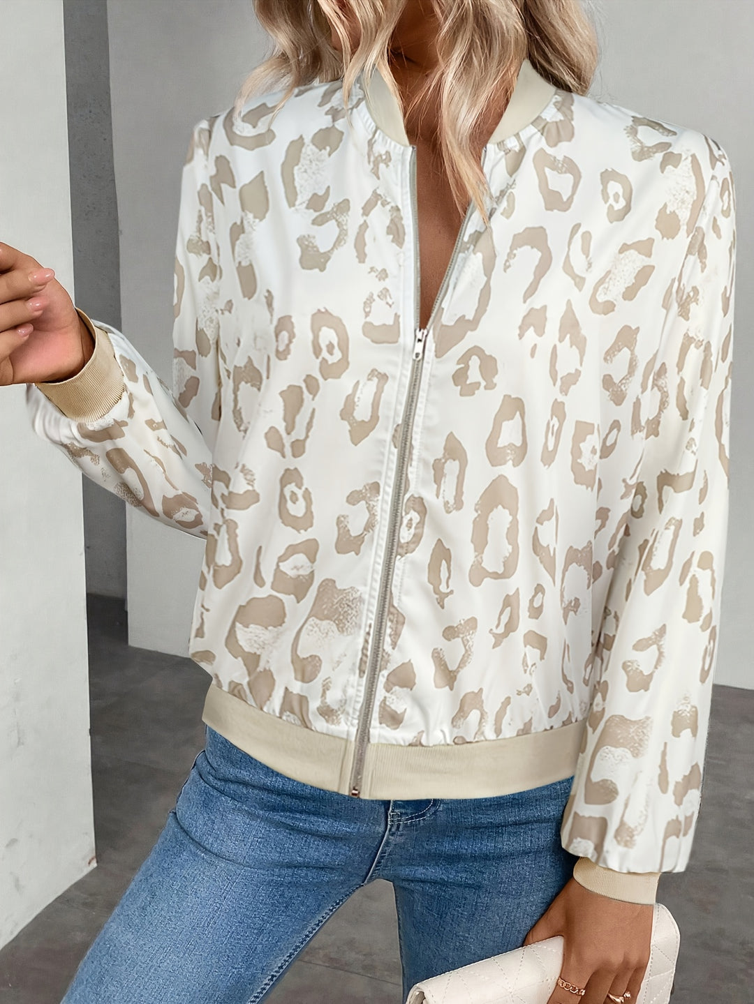 Nadine | Zip-Front Bomber Jacket