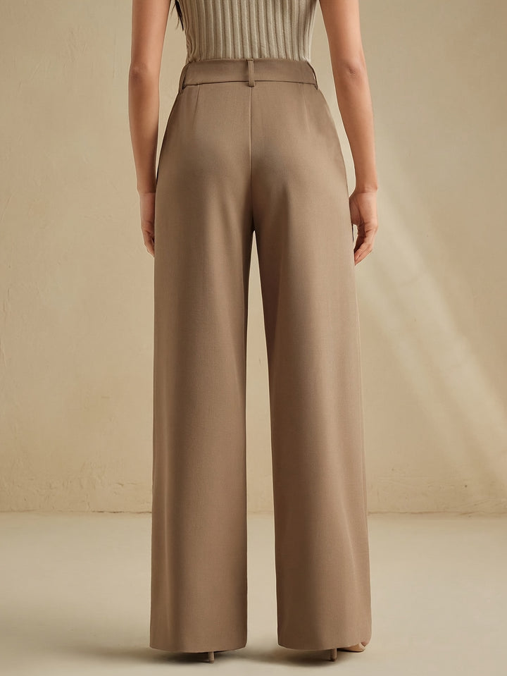 Georgia | Pleated Wide-Leg Trousers