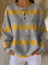 Sonia | Playful Dotted Button Top