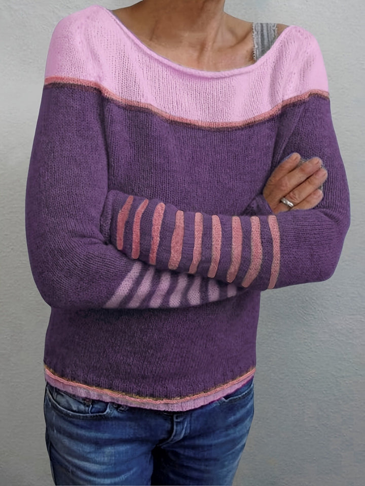 Marion | Colour-Block Long Sleeve Jumper