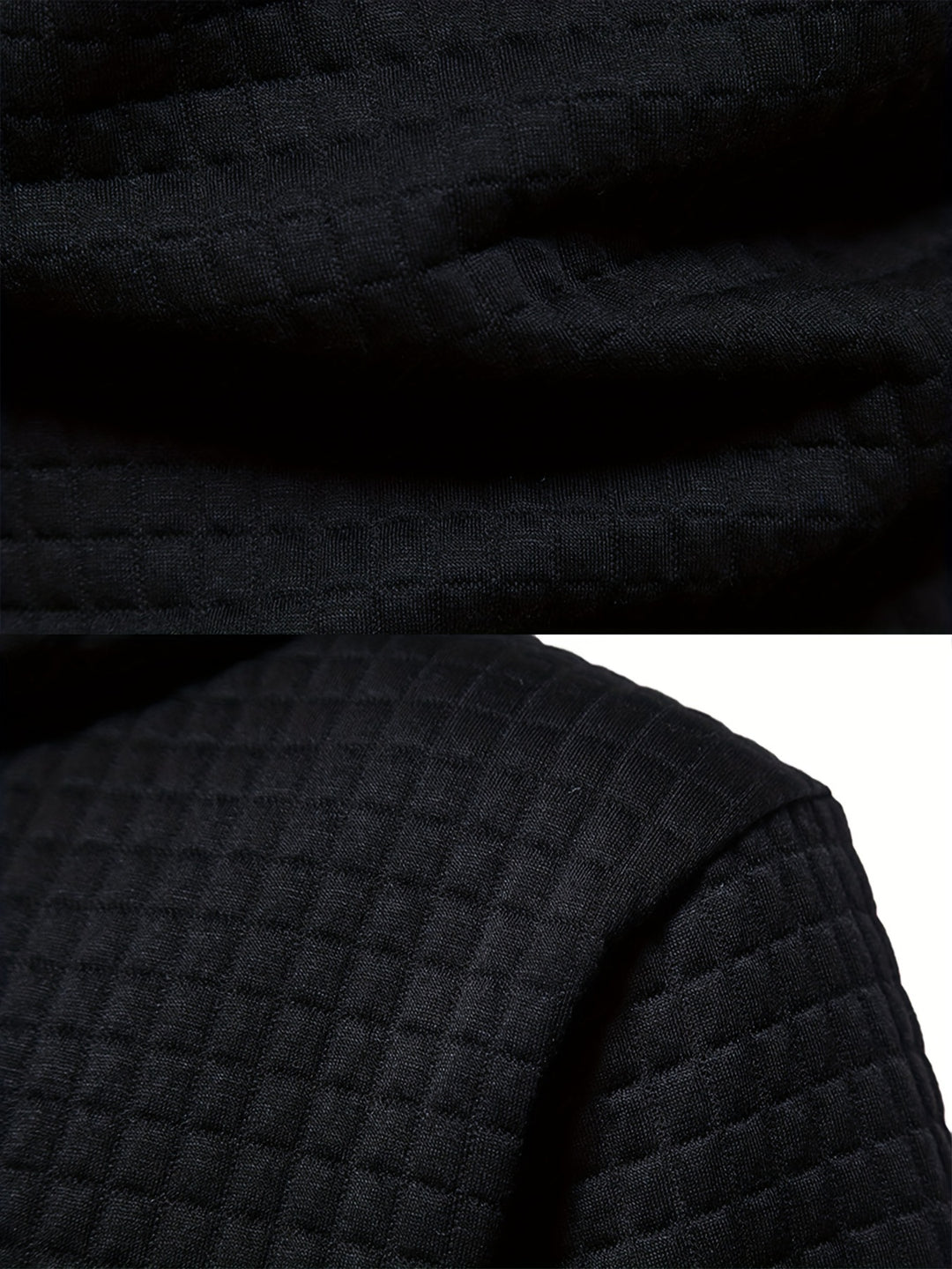Nolan | Textured Waffle Hoodie