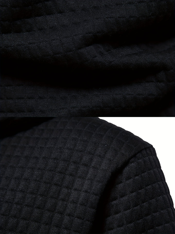 Nolan | Textured Waffle Hoodie