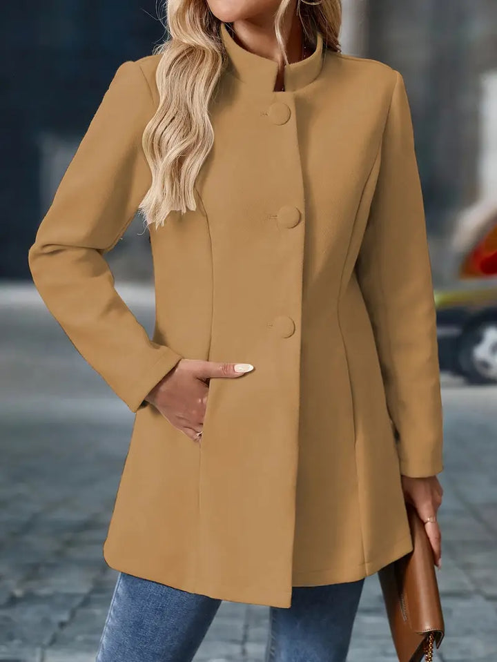 Florence | Elegant Stand-Collar Coat
