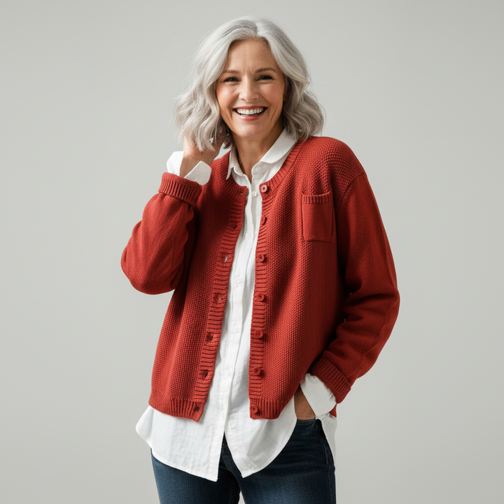 Lavinia | Relaxed Button-Up Cardigan