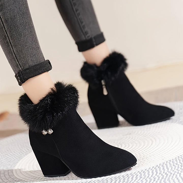 Estelle | Cosy Block Heel Ankle Boots
