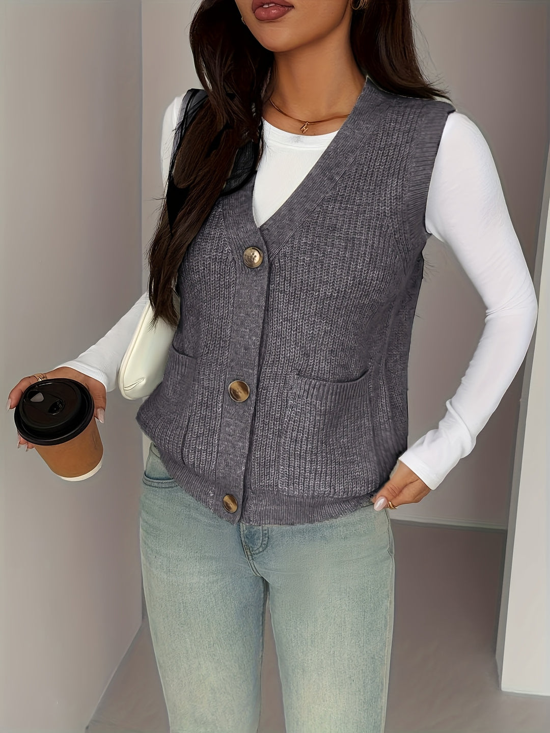 Annette | Button-Front Waistcoat