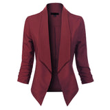 Camilla | Draped Open-Front Blazer