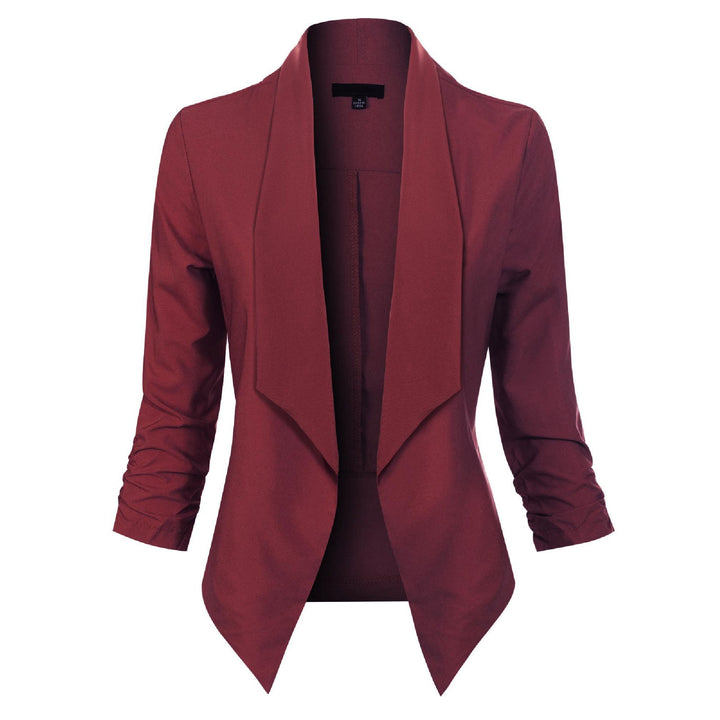 Camilla | Draped Open-Front Blazer