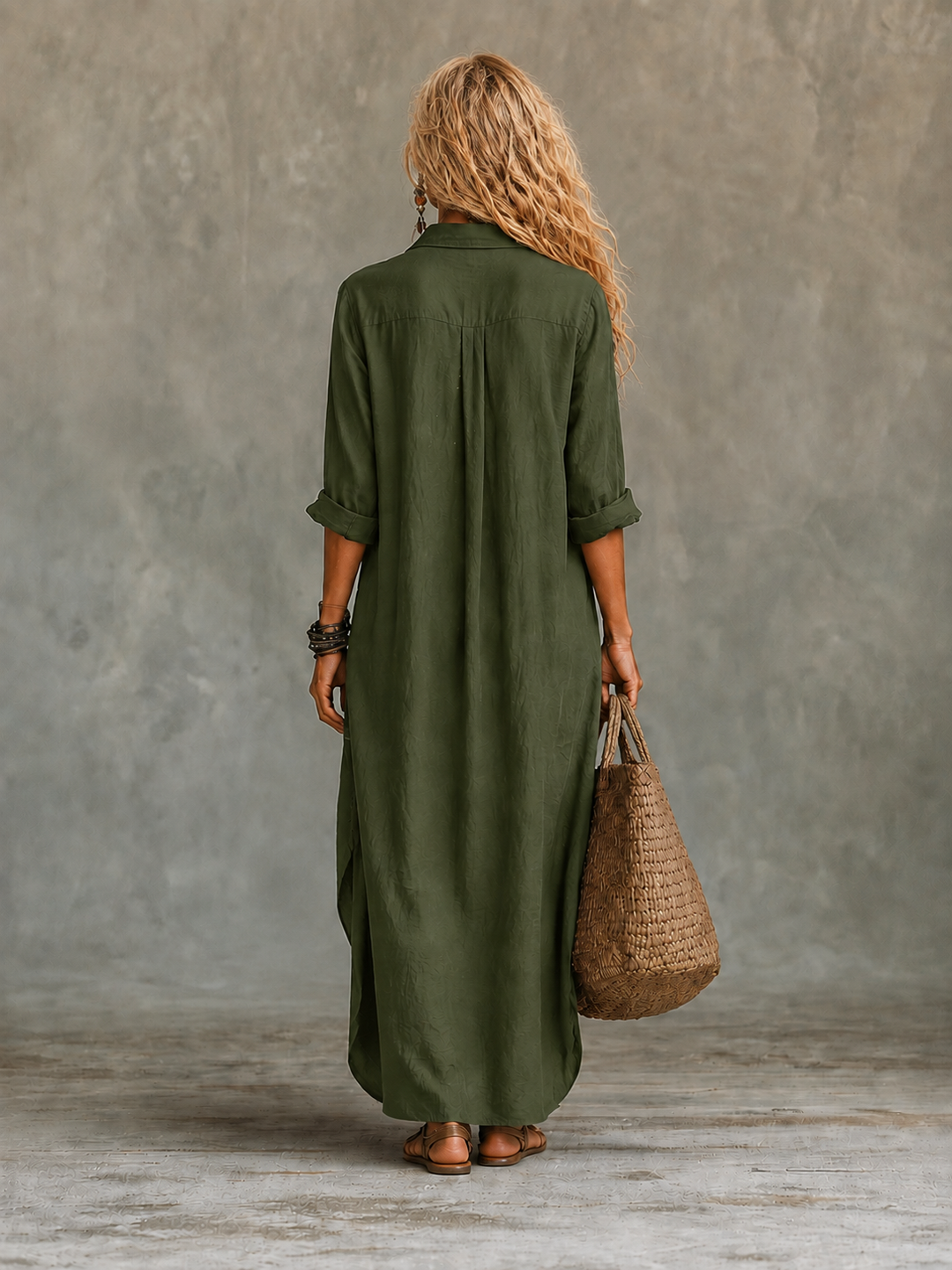 Pippa | Relaxed Collared Maxi Dress