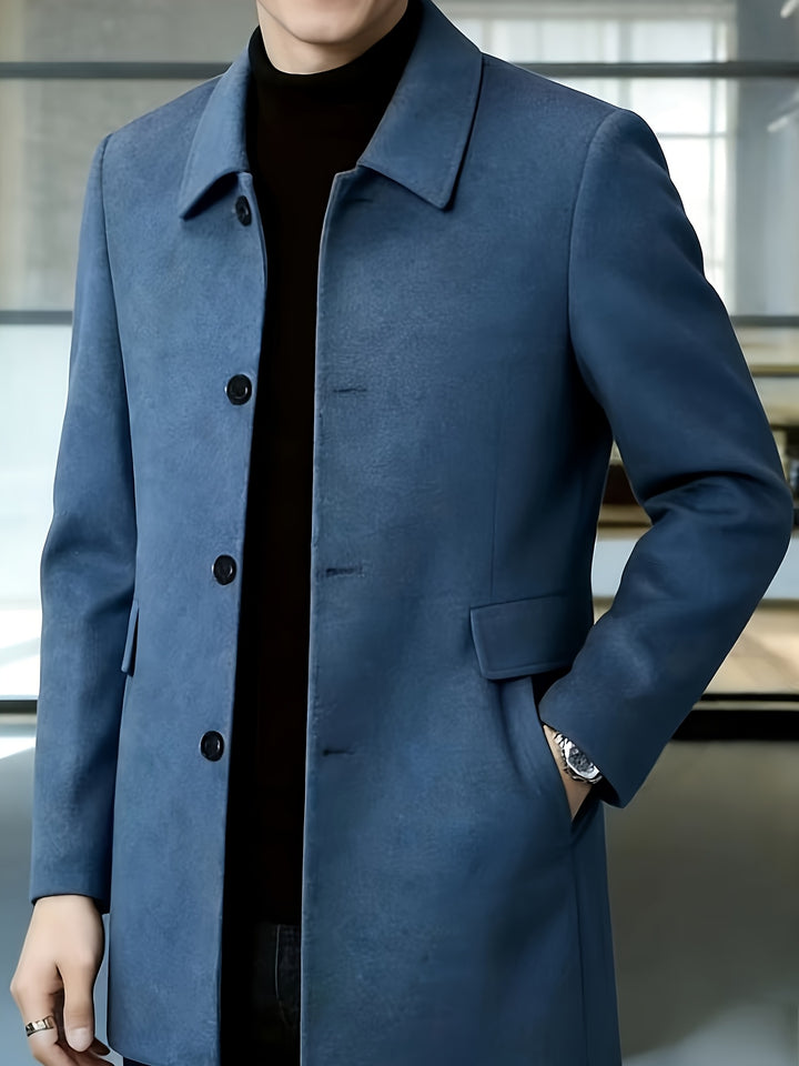 Harlan | Refined Single-Breasted Overcoat