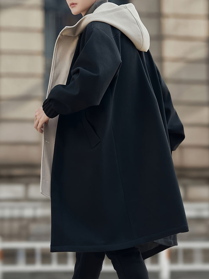 Desmond | Layered Hooded Long Coat