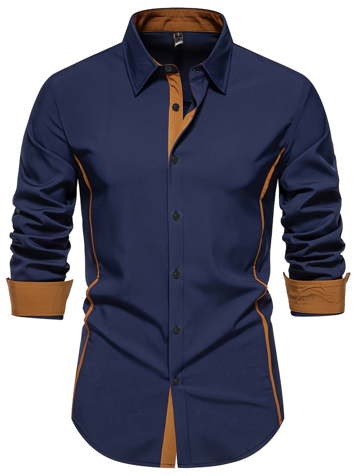 Barrett | Contrast-Trim Slim Fit Shirt