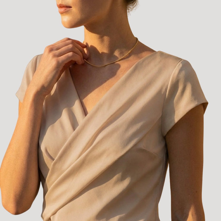 Violet | Draped Wrap Blouse