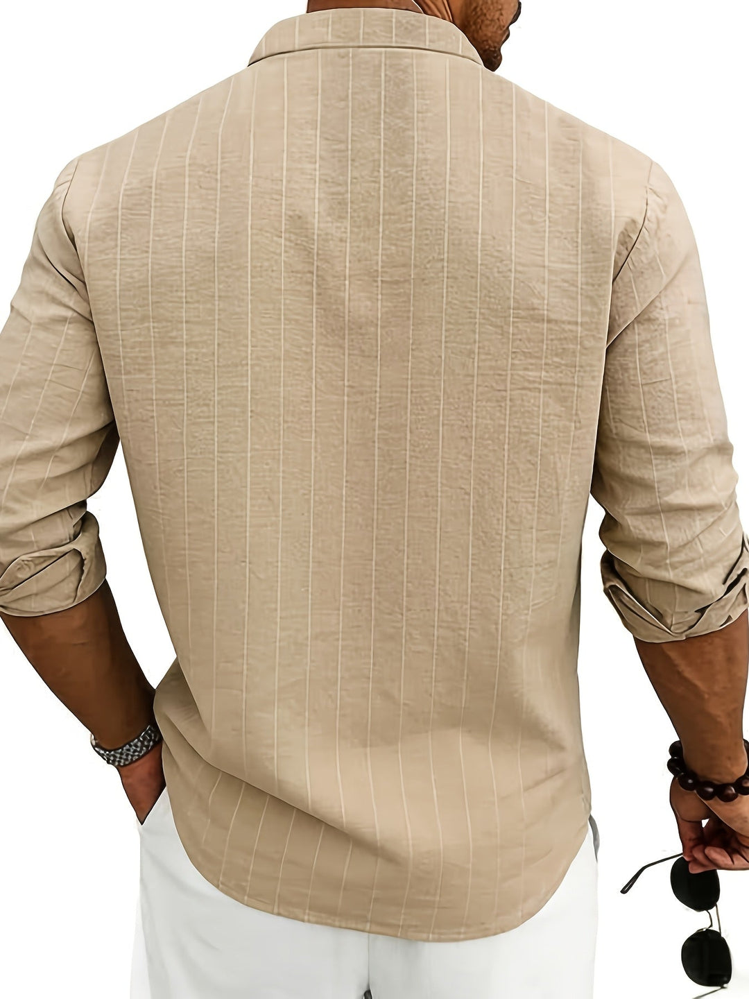 Nathaniel | Refined Striped Long-Sleeve Shirt