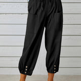 Colleen | Relaxed Drawstring Capris