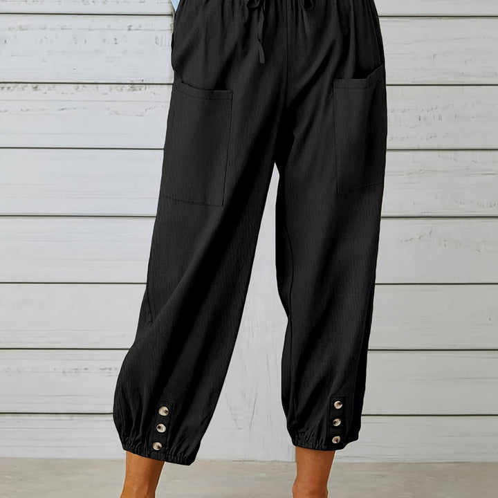 Colleen | Relaxed Drawstring Capris