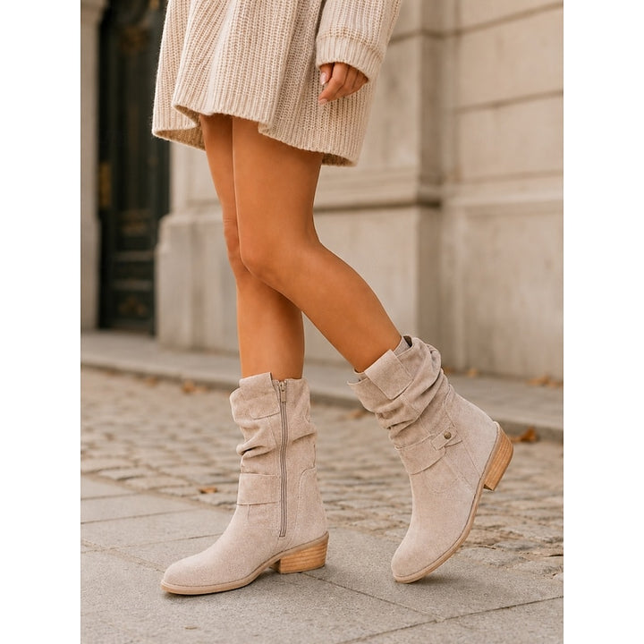 Tamsin | Slouchy Buckle Ankle Boots
