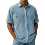 Ashton | Relaxed Ribbed-Texture Shirt