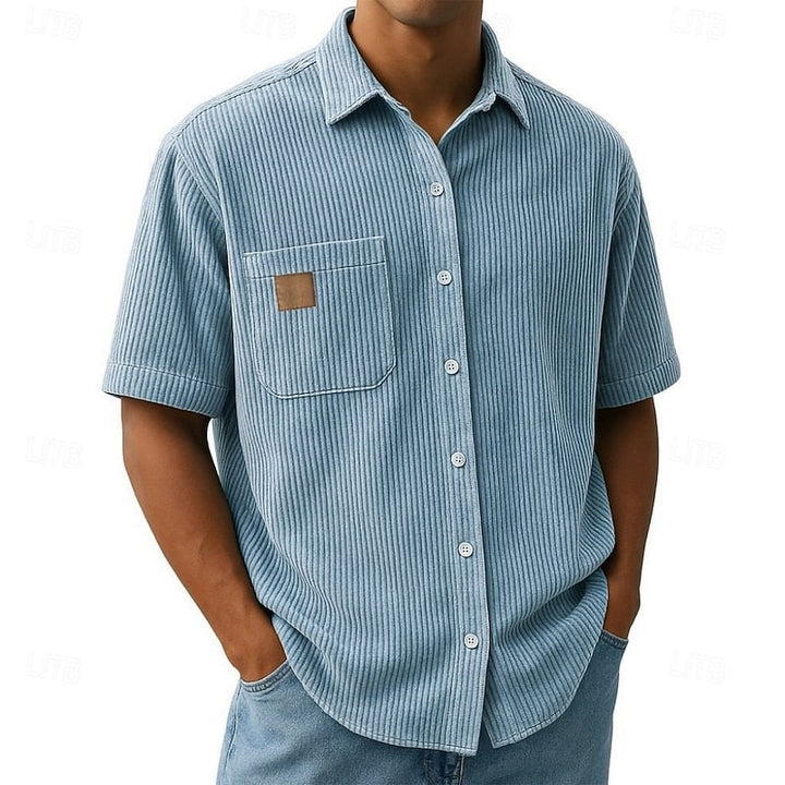 Ashton | Relaxed Ribbed-Texture Shirt