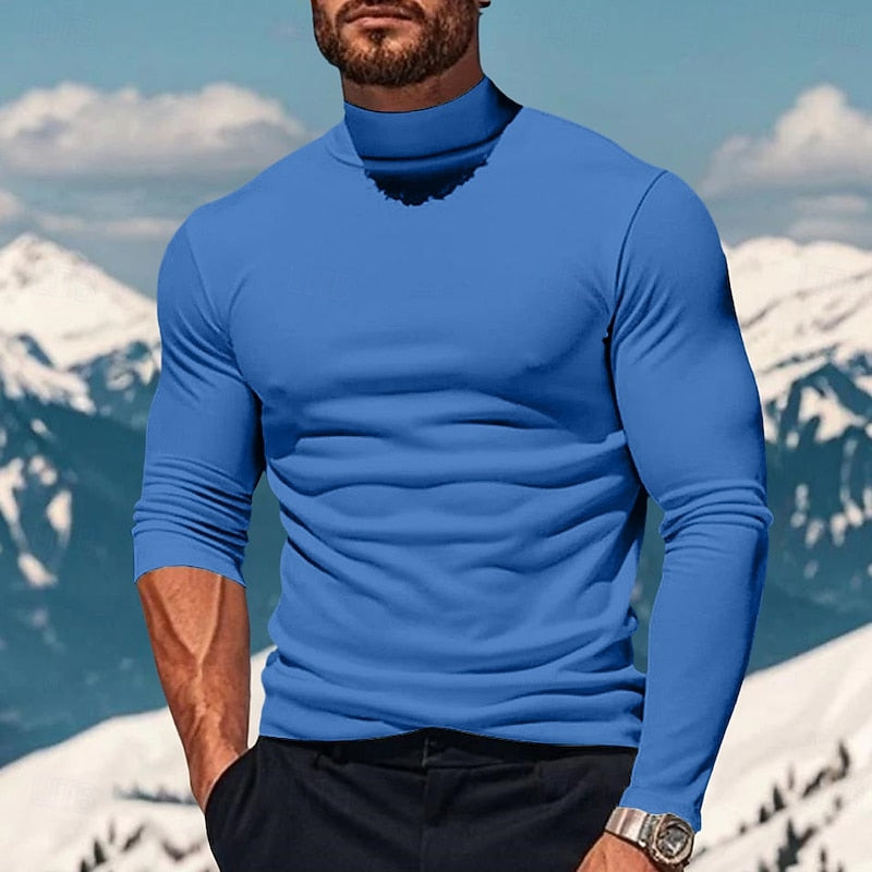 Ellis | Refined Mock-Neck Long Sleeve Turtleneck