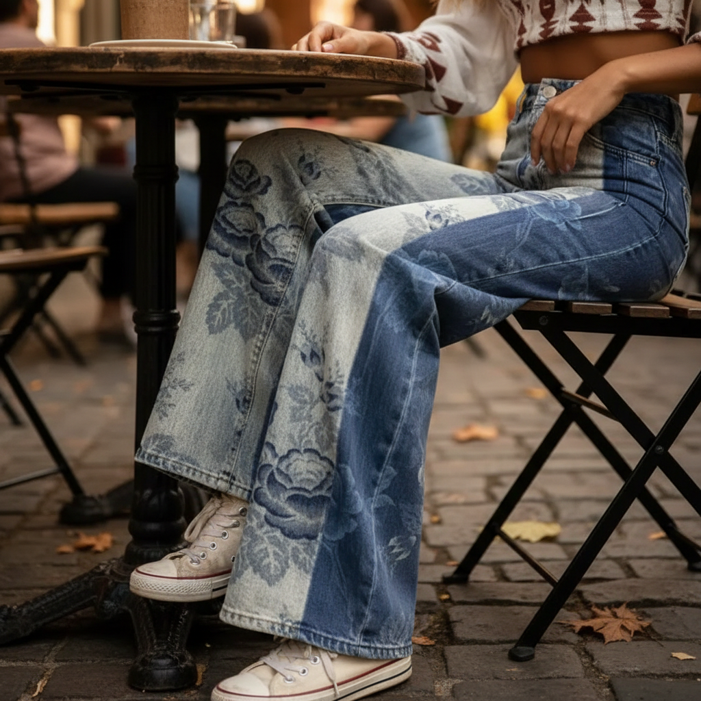 Sasha | Wide-Leg Floral Trousers