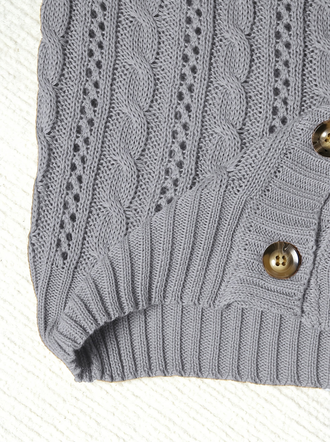 Eloise | Cable-Knit Button Cardigan