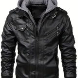 Nolan | Hooded Full-Zip Moto Jacket